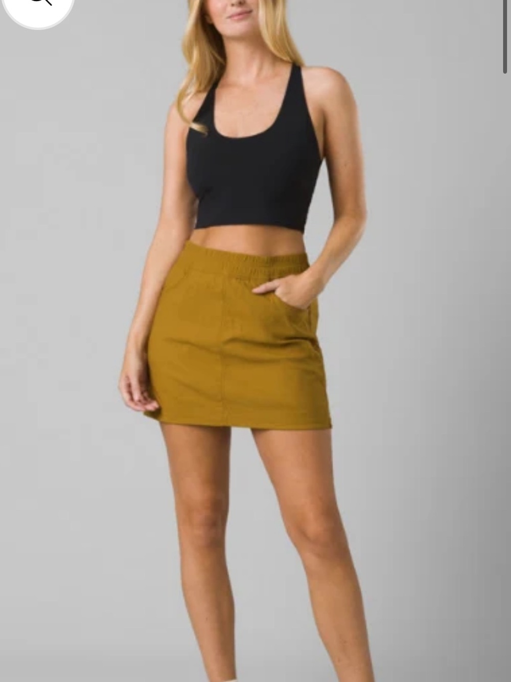 Prana: Halle E-Waist Skort II antique bronze